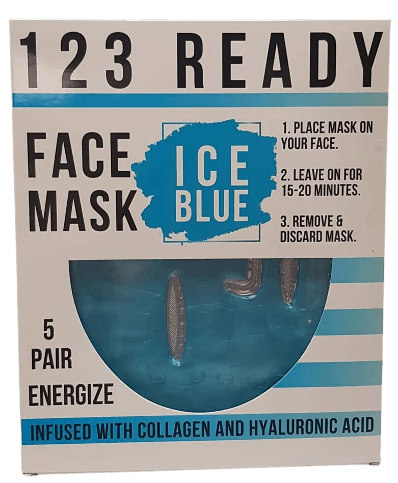 Excellent Ice Blue Gel Face Mask 5 Pc Proven