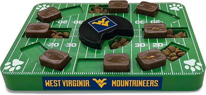 Efficient NCAA Puzzle Toy Slow Feeder Puzzle Treat Dog Toy Interactive Dog Treat Toy Dog Puzzle Feeding Slow Toy West Virginia Mountaineers About This Solid