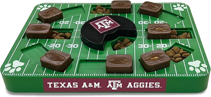 Stylish NCAA Puzzle Toy Slow Feeder Puzzle Treat Dog Toy Interactive Dog Treat Toy Dog Puzzle Feeding Slow Toy Texas A M Aggies About This Professional