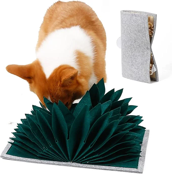 Original Snuffle Mat for Dogs 40 X 30Cm Sniffing Feeding Mat Puppy Training Mat Interactive Dog Puzzle Toy for Boredom and Stress Relief Encourages Dogs Natural Foraging Skills and Slow FeedingAbout This Smooth