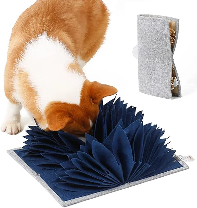 Smooth Snuffle Mat for Dogs 40 X 30Cm Sniffing Feeding Mat Puppy Training Mat Interactive Dog Puzzle Toy for Boredom and Stress Relief Encourages Dogs Natural Foraging Skills and Slow FeedingAbout This First-Class