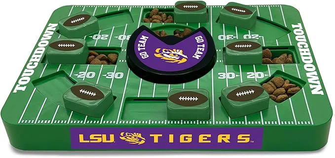 Elegant Pets First NCAA LSU Large Puzzle Toy Interactive Treat Toy for Dogs New Size Slow Feeding ToyAbout This Smart