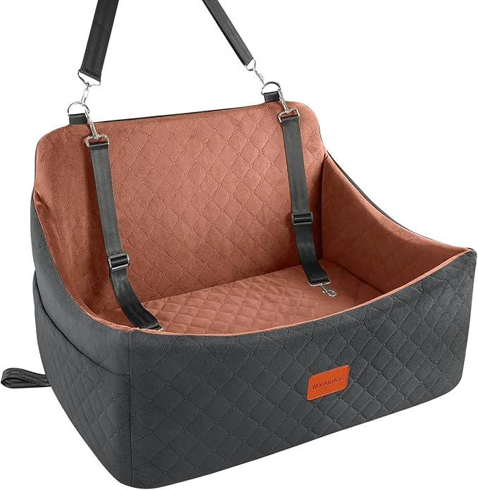 Comfortable Wooaidagg Dog Car Seat for Medium Large Dogs Up to 55 lbs Memory Foam Efficient