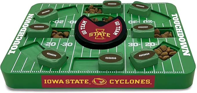 Green Pets First NCAA Iowa State Large Puzzle Toy - Interactive Dog Treat Slow Feeding ToyAbout This Eco-Friendly