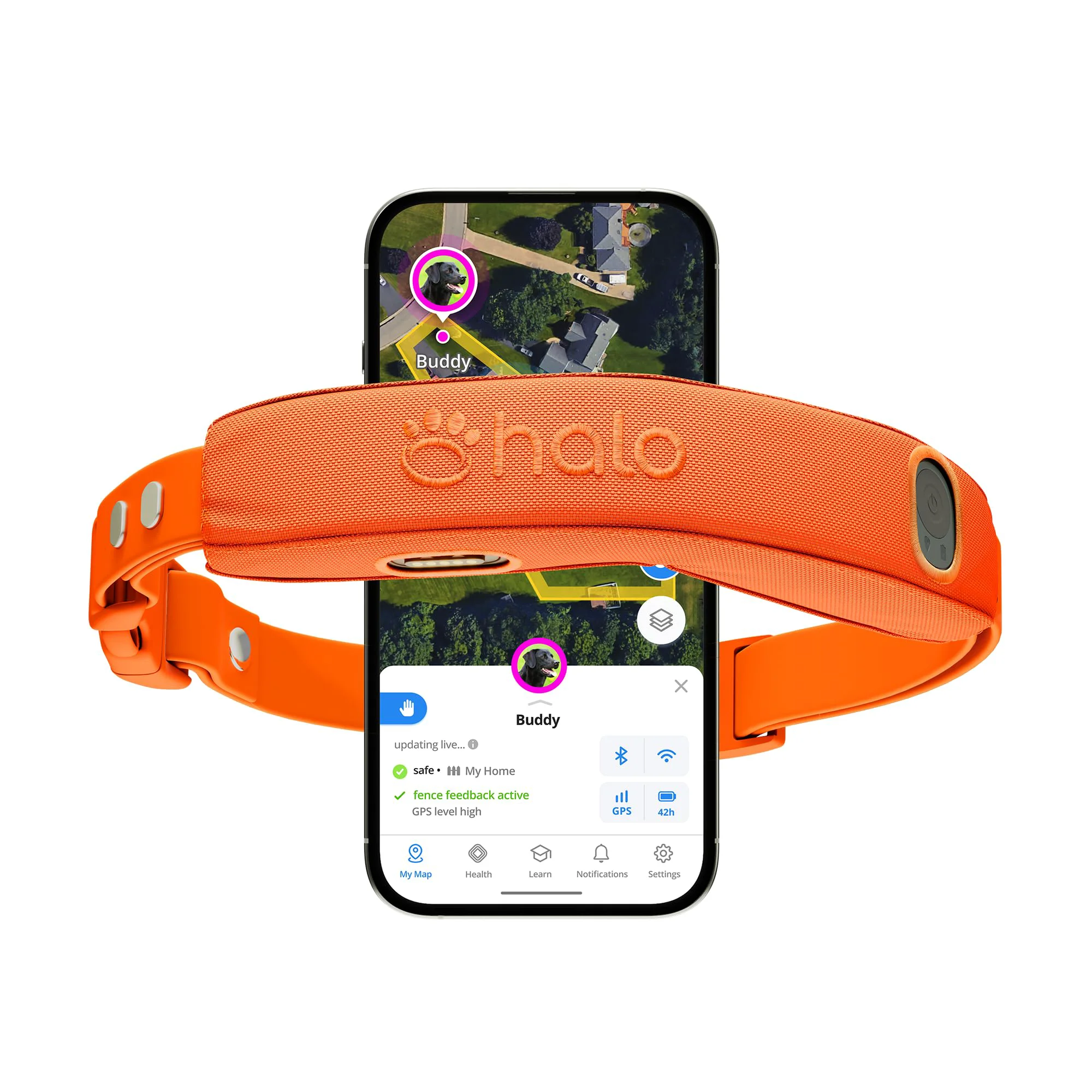Trusted Halo Collar 5 GPS Fence — Waterproof Wireless Dog Collar with -Time Tracking User-Friendly