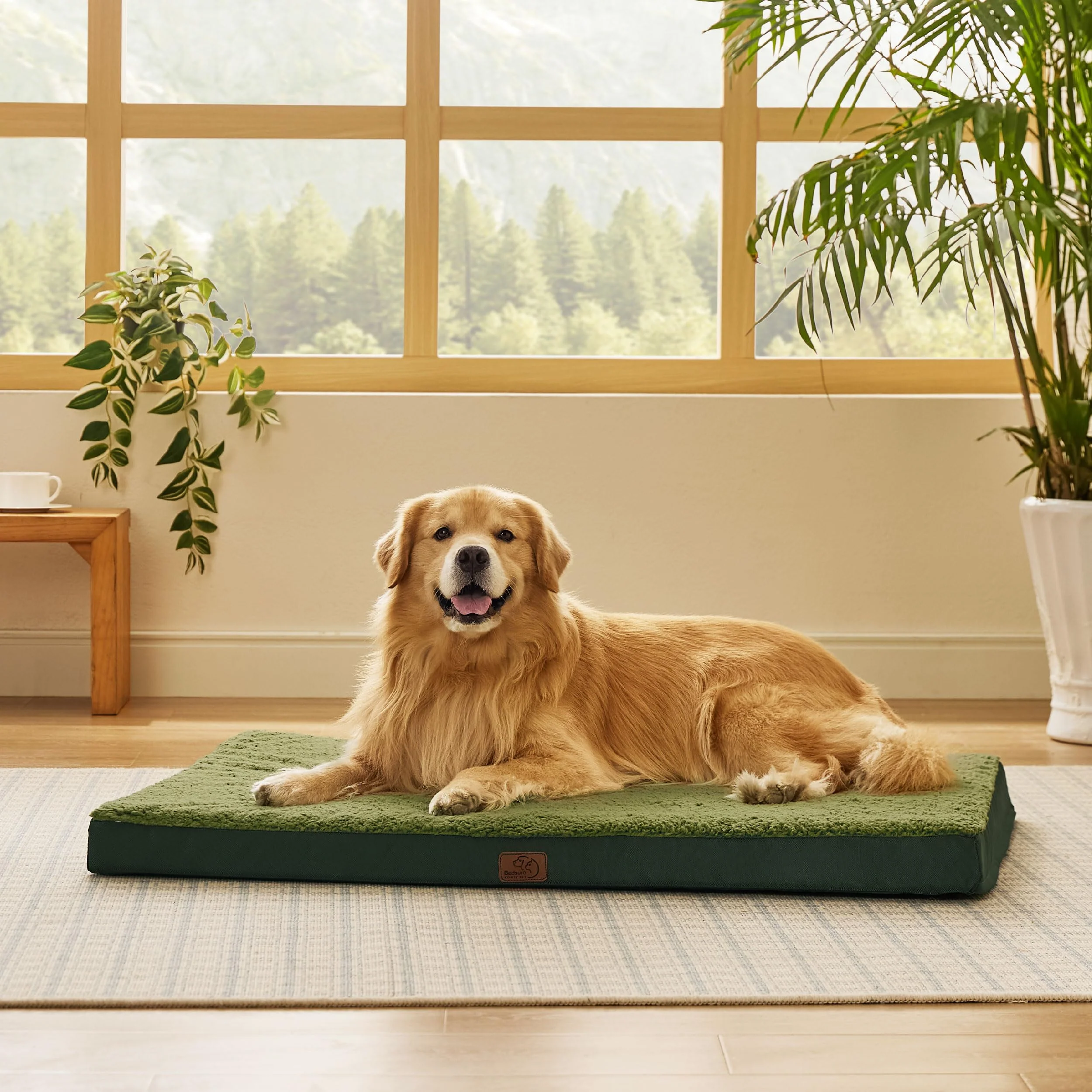 Verified Bedsure XL Dog Bed – Large Orthopedic Egg Crate Foam Removable Cover Up to 100 lbs Convenient