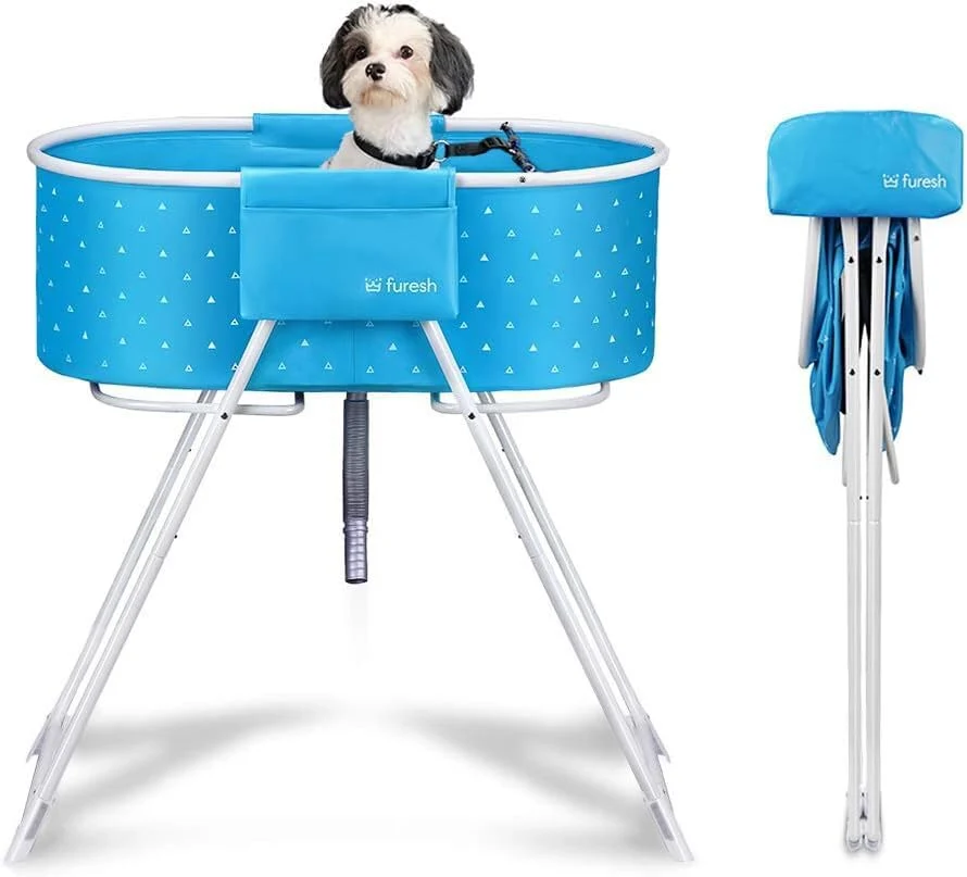 Lightweight Furesh Little Dipper d Dog Bath Tub Wash Station Blue Safe