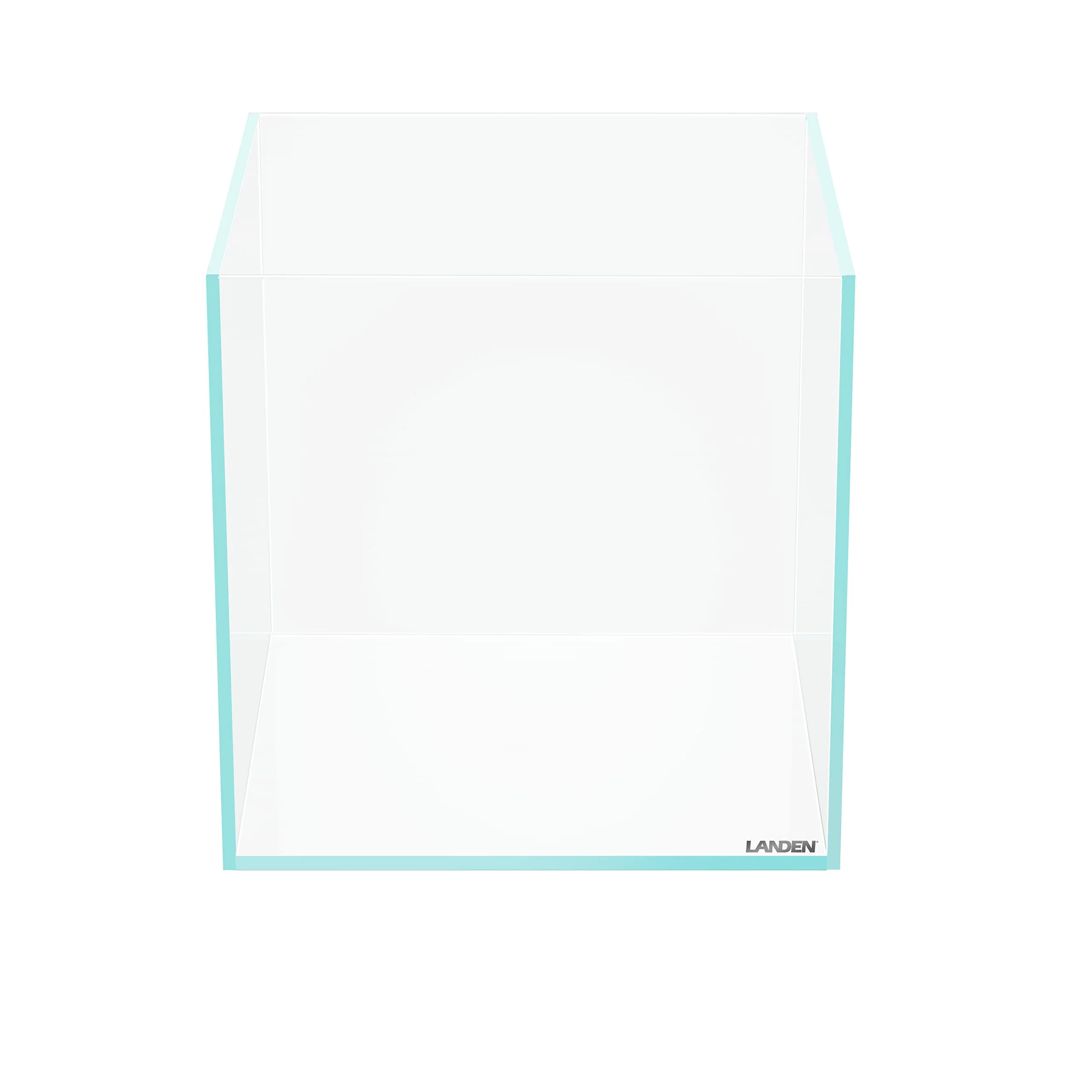 Trendy LANDEN 25C Cube Rimless Low-Iron Aquarium Tank 3.7 Gal 9.84 Square 5mm Glass Classic