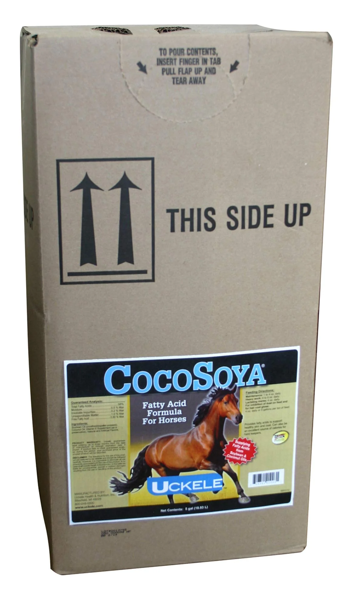 Soft SmartEquine CocoSoya Oil Coat Skin Support for Horses 5 Gallon Luxury
