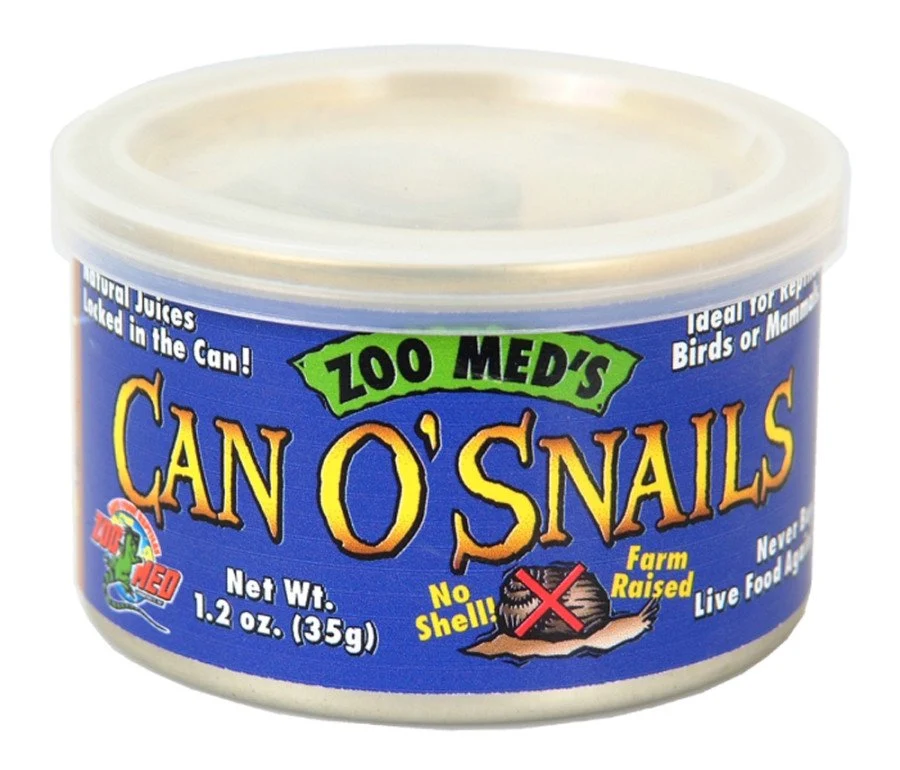Practical Zoo Med Can O' Snails Reptile Bird Mammal Wet Food 1.7-oz Fashionable