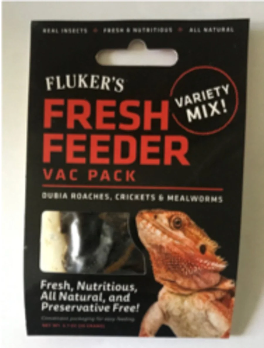 Prestigious Fluker's Fresh Feeder Vac Pack Variety Mix Reptile Food 0.7-oz Carefully Designed