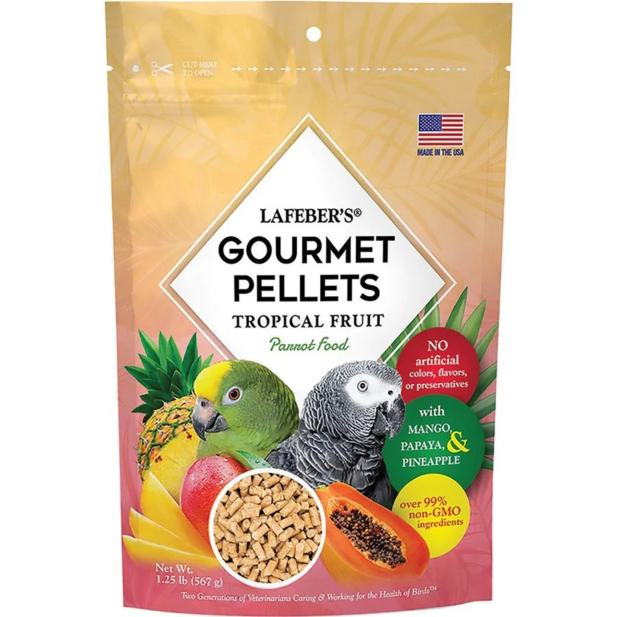 Excellent Lafeber Tropical Fruit Gourmet Pellets Parrot Bird Food 1.25-lb Sustainable