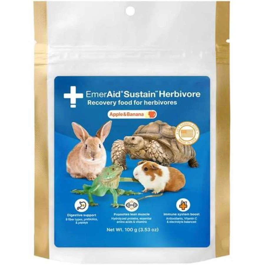 Minimalist Lafeber EmerAid Sustain Herbivore Apple Banana Small Animal Recovery Food 3.53-oz Premium Material