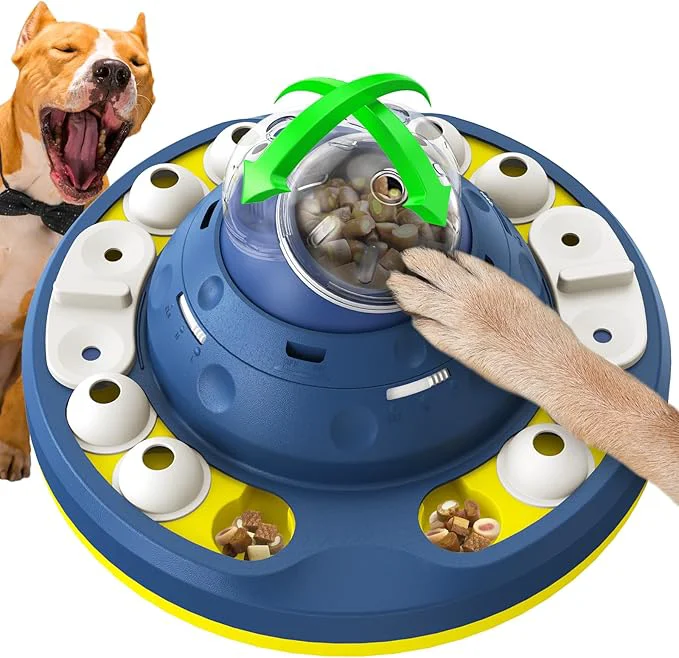 Powerful KADTC 2 Levels of Step-by-Step Challenge Beginner to Advanced Large Size Dog Puzzle Feeder Toy - U.S. Brand - Design Shake-to-Release Treat Food Dispenser for Dogs Mental Stimulation Enrichment ToysAbout This Carefully Designed