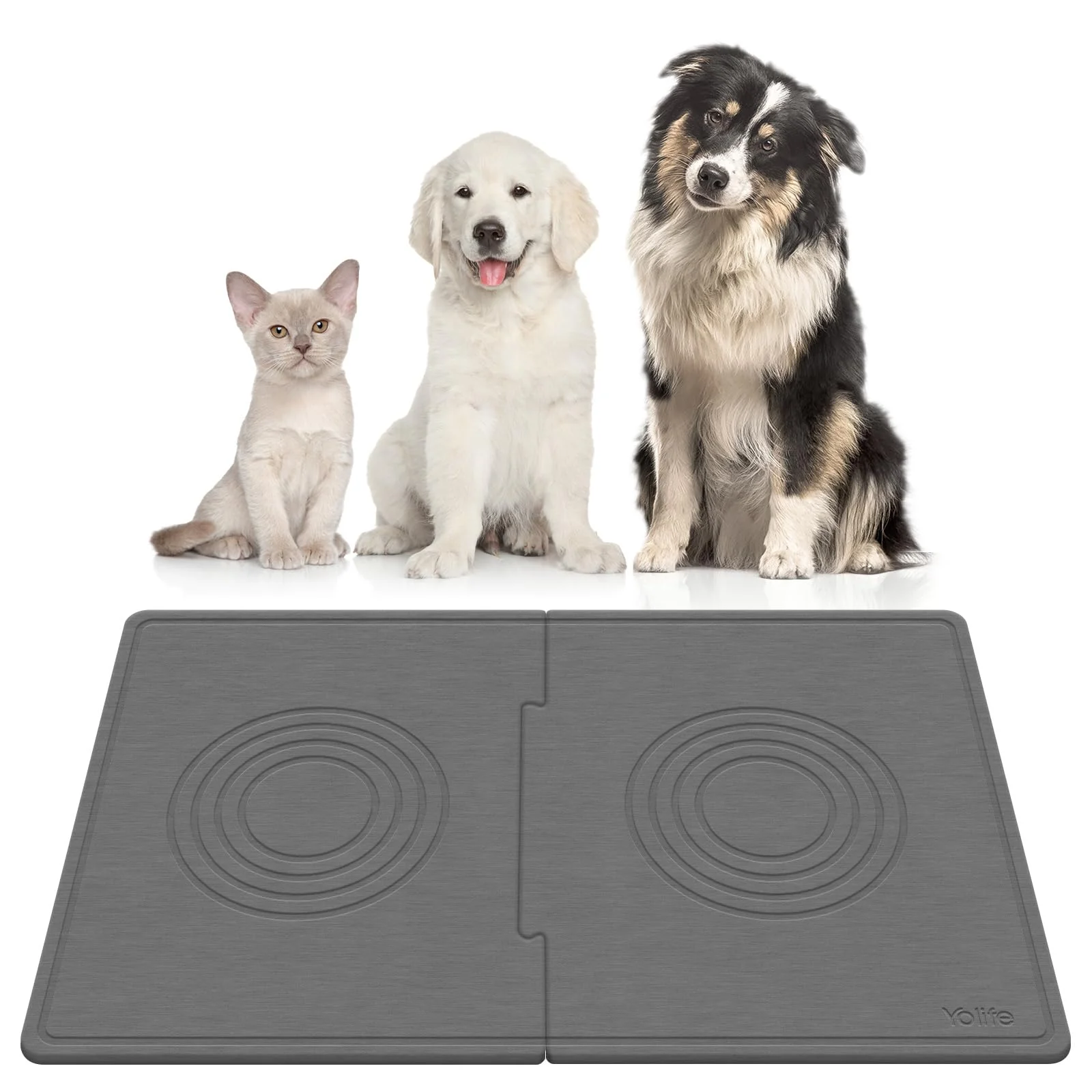 User-Friendly Yolife Extra Large Dog Water Bowl Mat – 31.5 x 19.7 in Fast Dry Premium