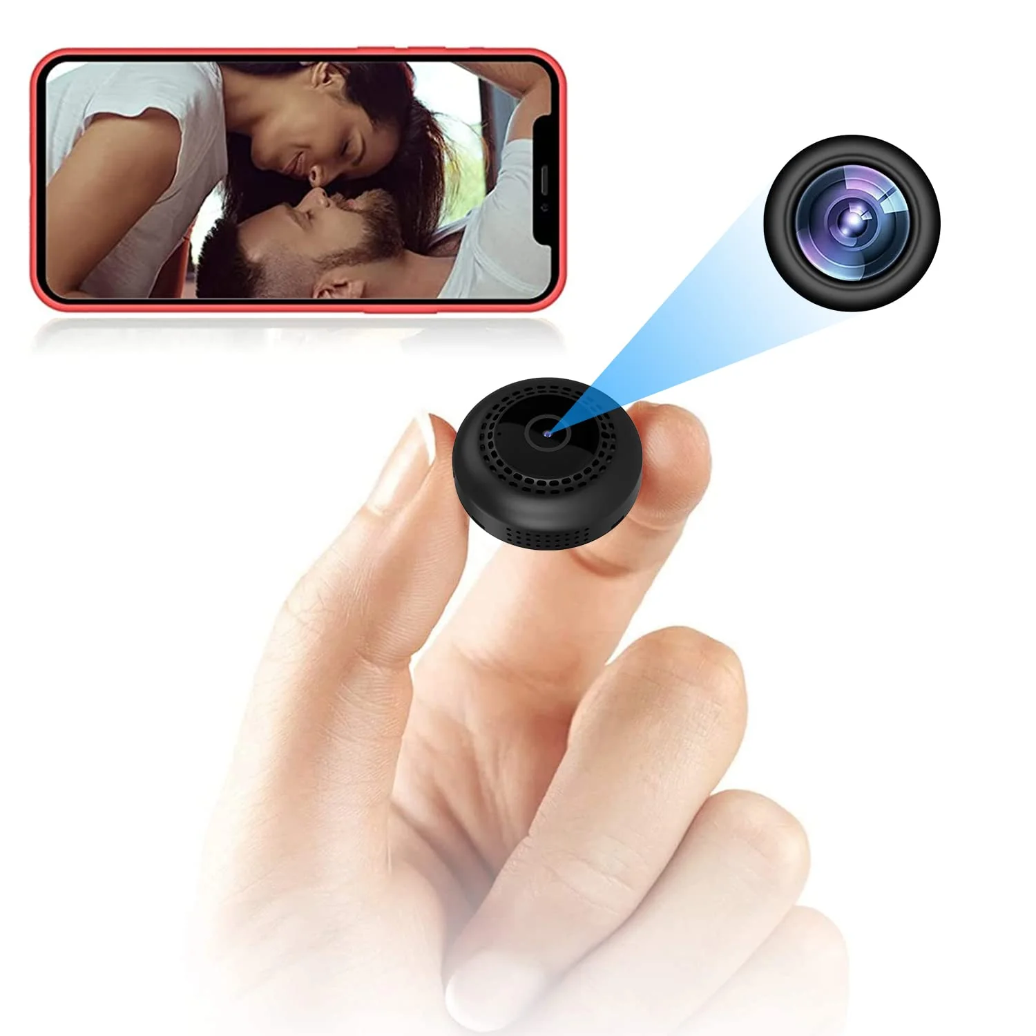 Consistent GTYT 4K Security Cam with Night Vision — Built-in Battery Wireless Home Office Monitor Pure