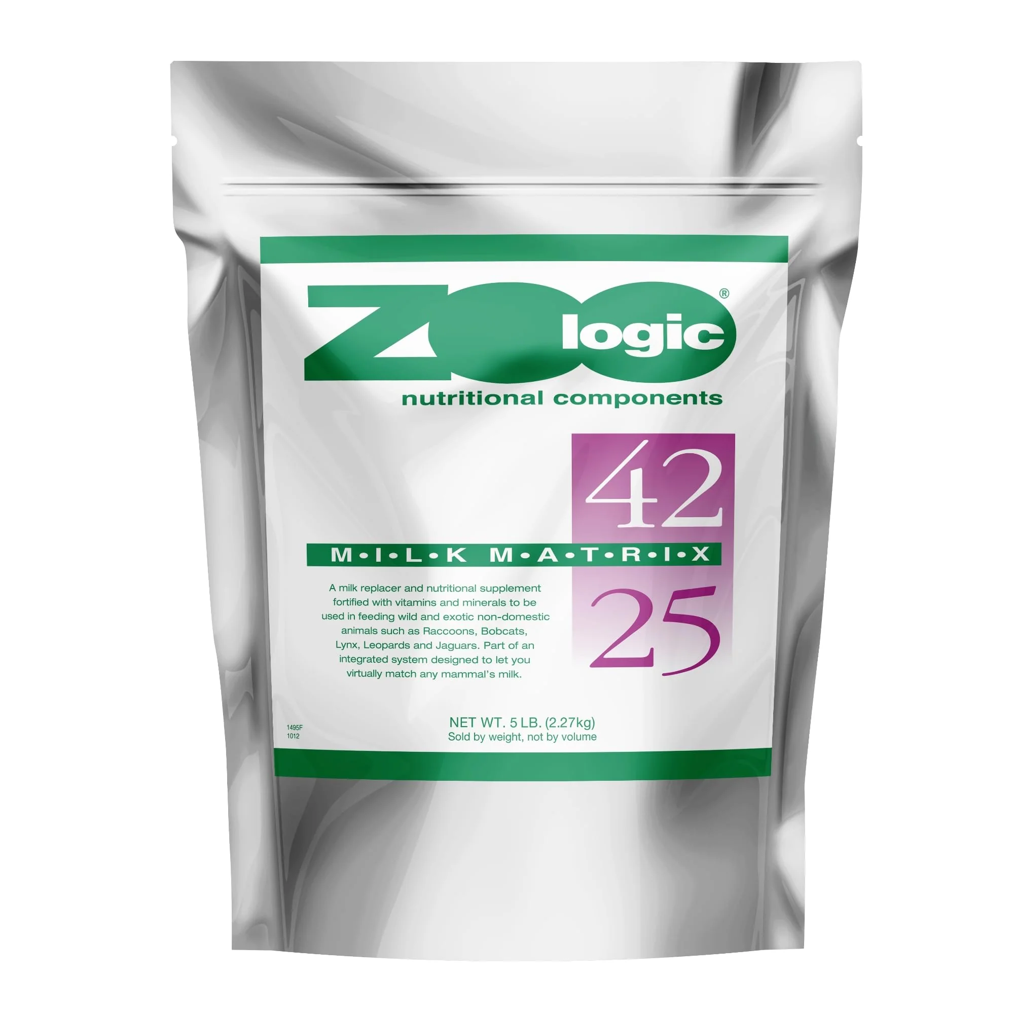Effective PetAg Zoologic Milk Matrix 42 25 - 5 lb Milk Protein Powder for Wild Exotic Mammals Secure
