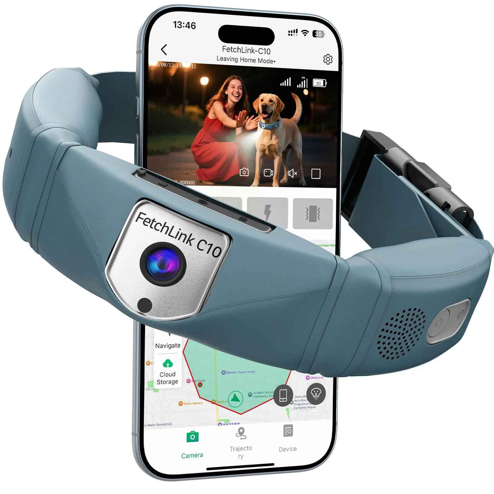 Eco-Friendly Swotech Wireless GPS Dog Fence System with 2K Camera Live Video 5-Day Battery Breathable