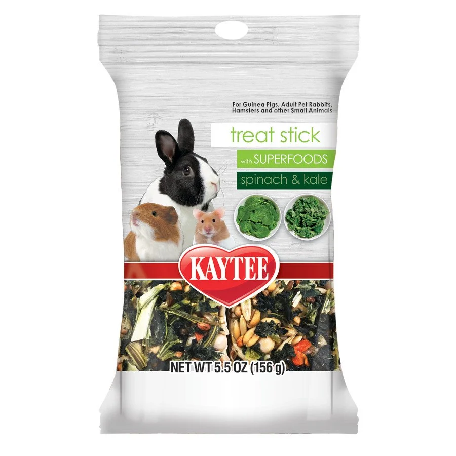 Stylish Kaytee Treat Stick with Superfoods Spinach Kale Small Animal Treats 5.5-oz Elite