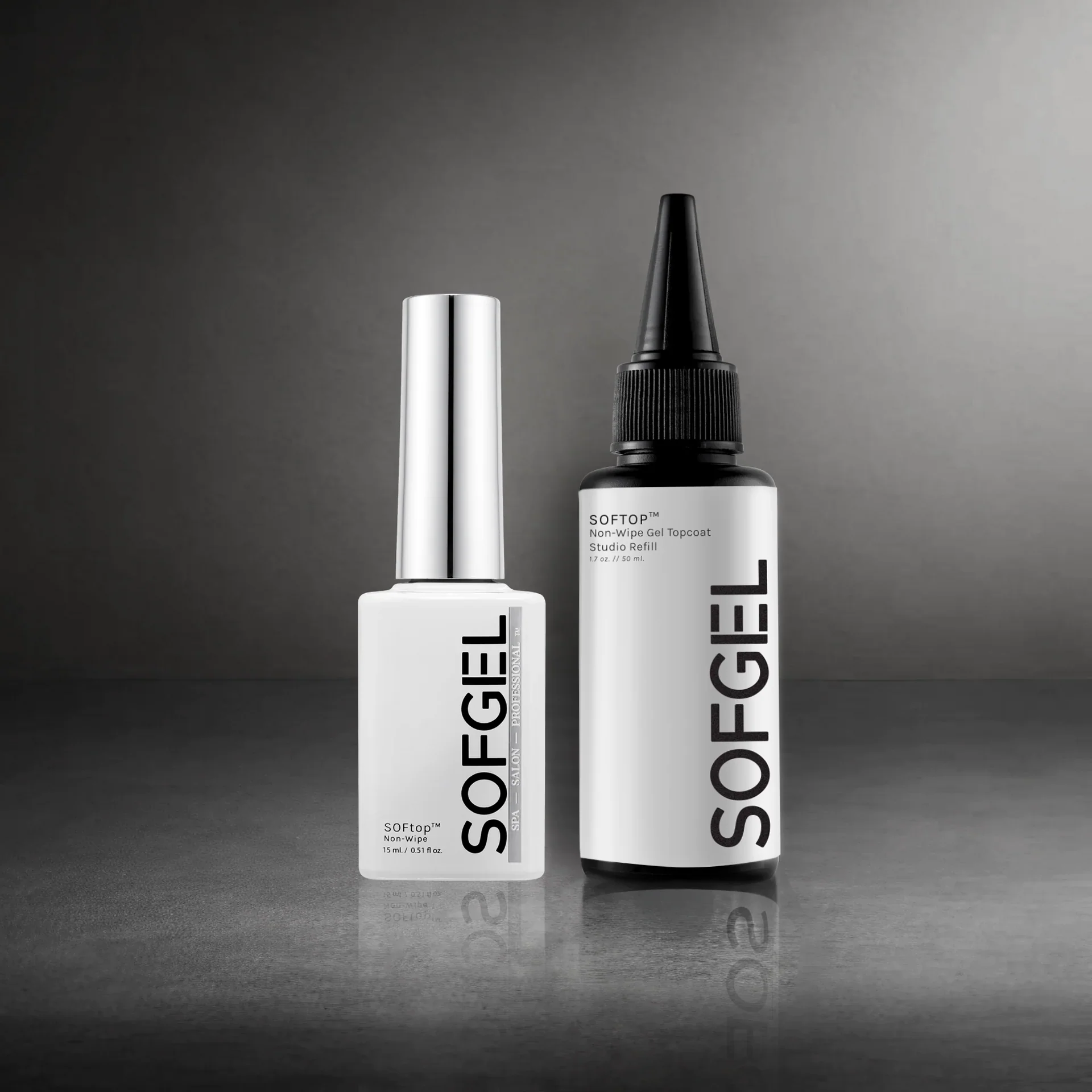 Premium SOFTOP™ Ultra Gloss Bundle Studio Refill 15ml Bottle Practical