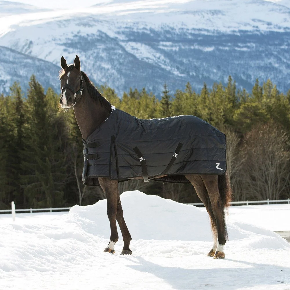 Innovative HORZE Nevada Lightweight Stable Blanket 100g - Black 72 in Genuine