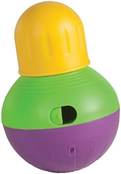 Powerful Dog Wobble Interactive Toy Extra Tough Durable Treat Dispensing Feeder Choose Size or Set Small 6.5 Inches About This Reusable
