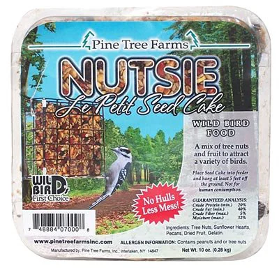 Solid Nest Pack of 12 Le Petit Nutsie Seed Cakes – 10 oz Bird Food for Standard Suet Feeders Elegant