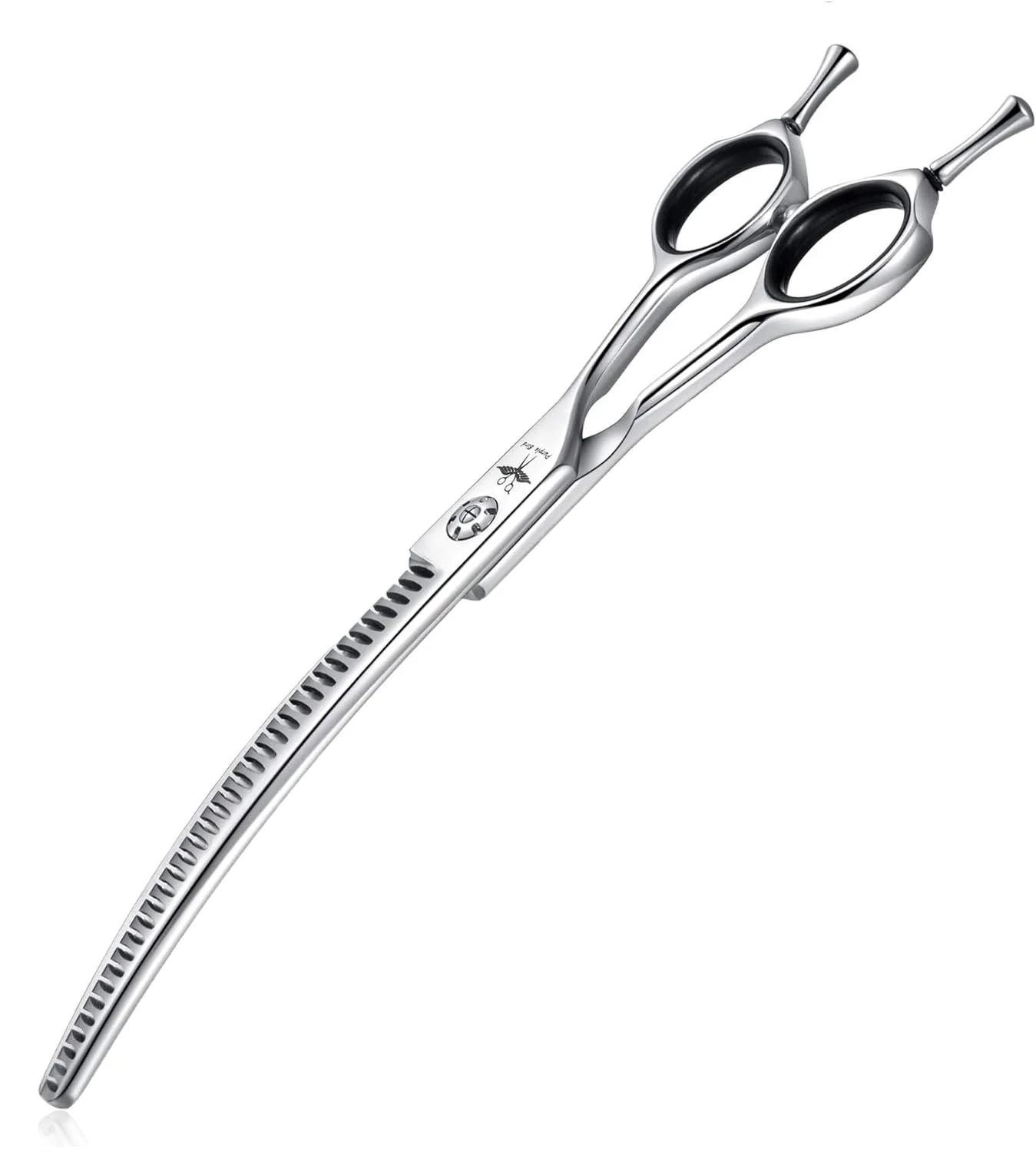 Casual PURPLEBIRD 7-Inch Downward Curved Dog Grooming Scissors – 440C Japanese Stainless Durable