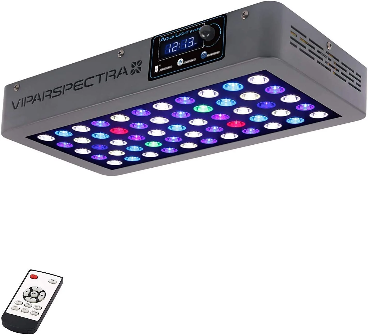 Powerful VIPARSPECTRA 165W LED Aquarium Light – Dimmable Full Spectrum Reef Lighting Fast