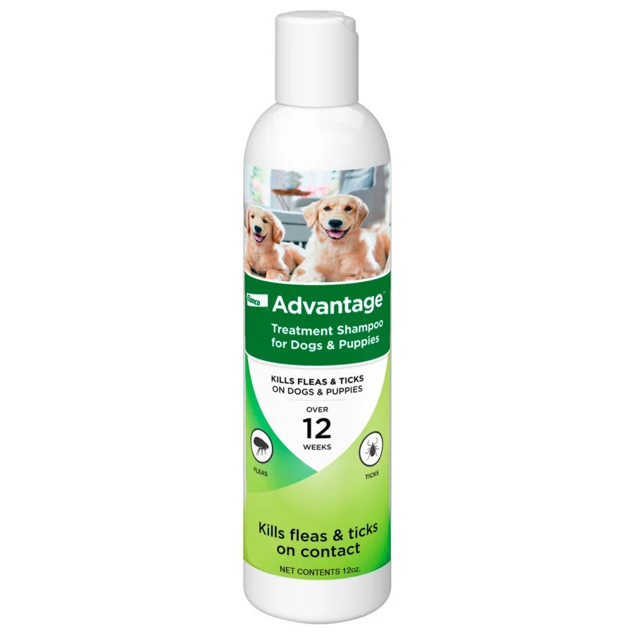 Eco-Friendly Elanco Advantage Flea Tick Shampoo for Dogs Puppies 12-oz Versatile