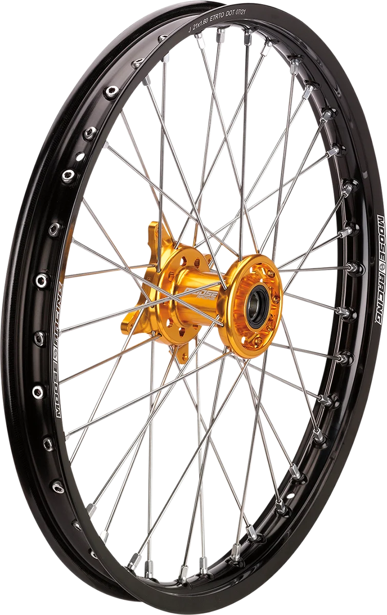 Specialty MOOSE RACING Wheel Assembly - SX-1 - Complete - Front - Black Wheel Blue Hub - 21x1.6 CF-16021BKBU Fast
