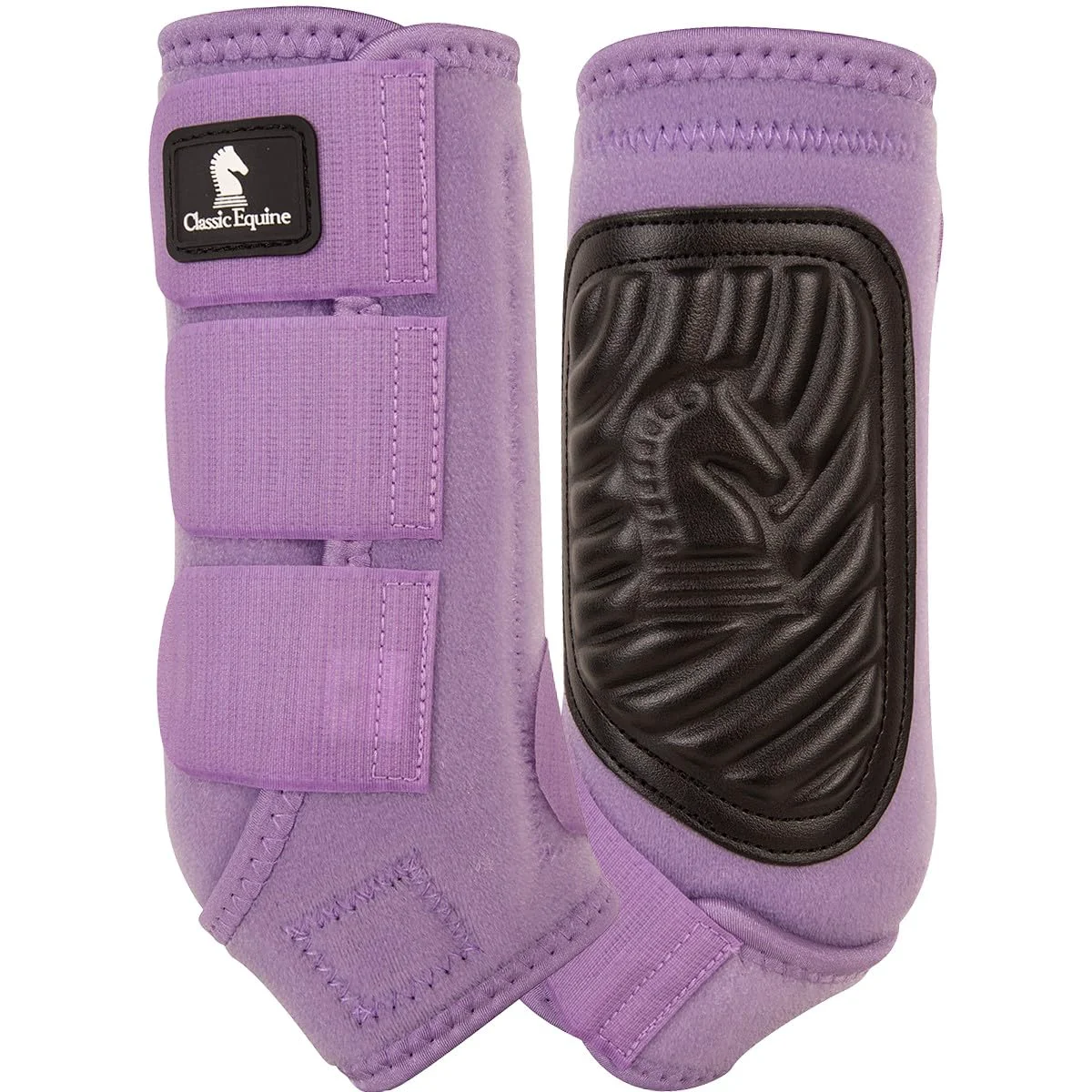 Exceptional Classic Equine Fit Lavender Front Splint Boots – Small Lavender Front Leg Protection Modern
