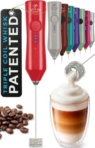 Advanced Rechargeable Milk Frother Handheld Secure