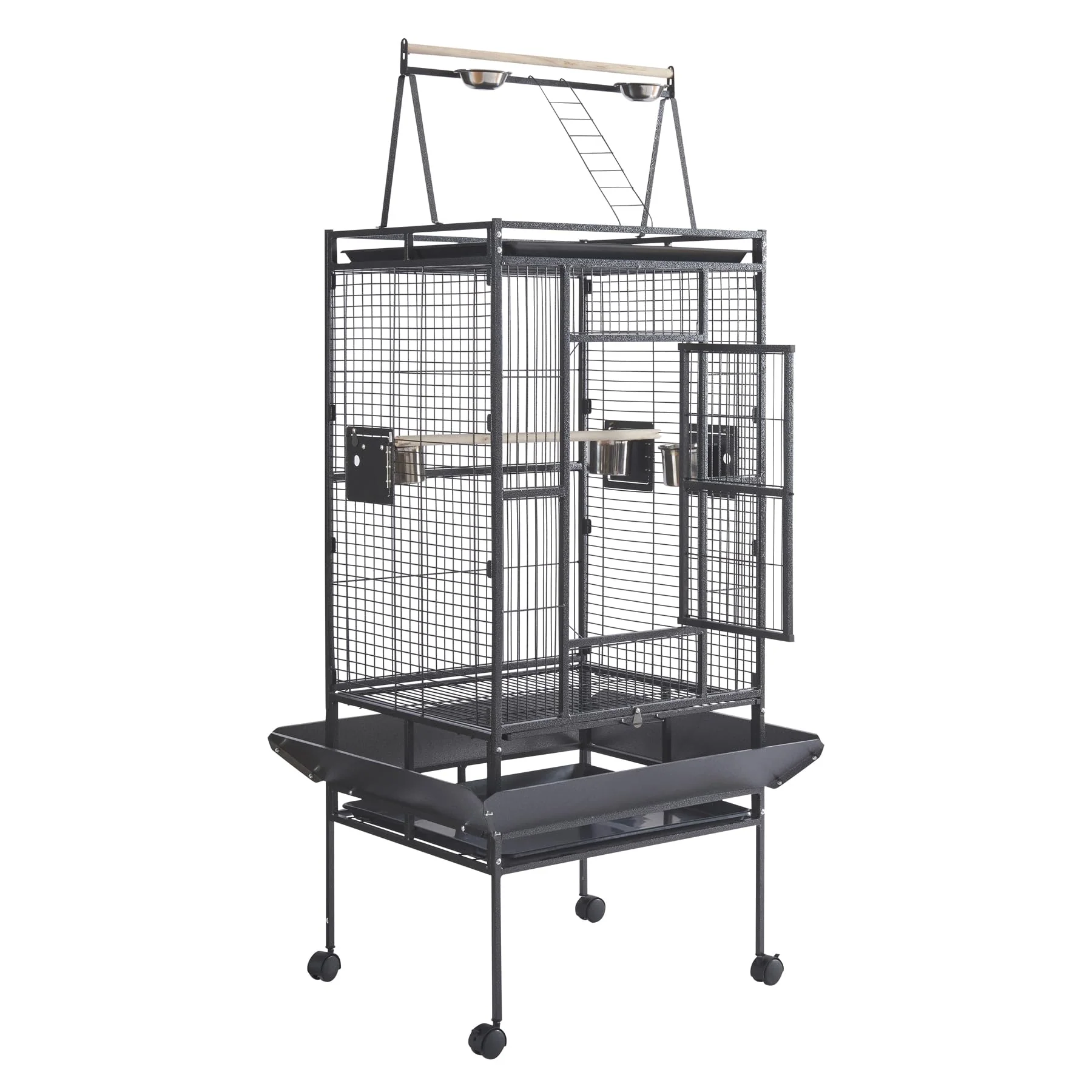 Responsible Panana Large Bird Cage – 69-Inch Wide-Flight Parrot Cage on Rolling Stand High-Quality