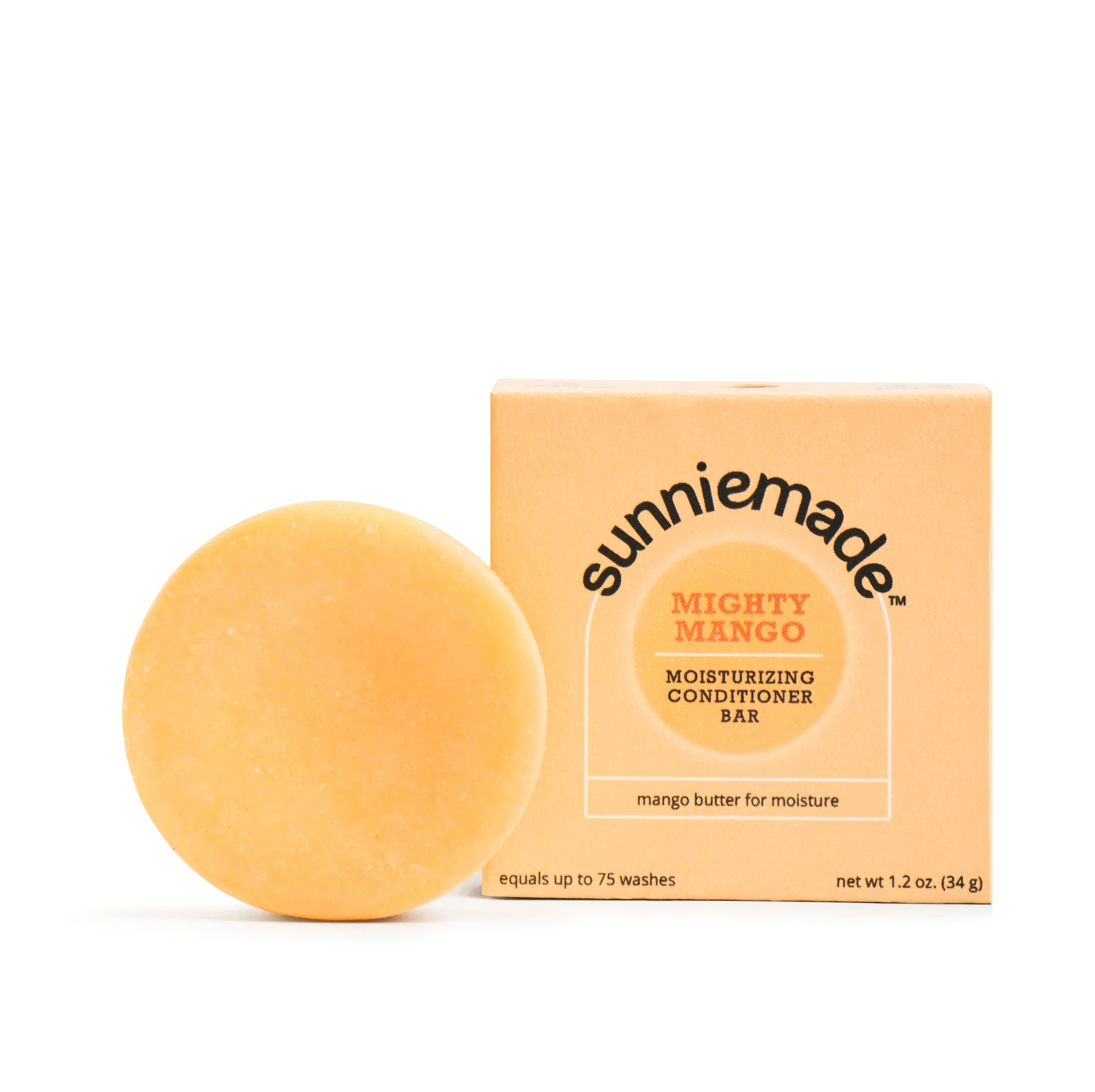 Easy-to-Use Mighty Mango Moisturizing Conditioner Bar Original