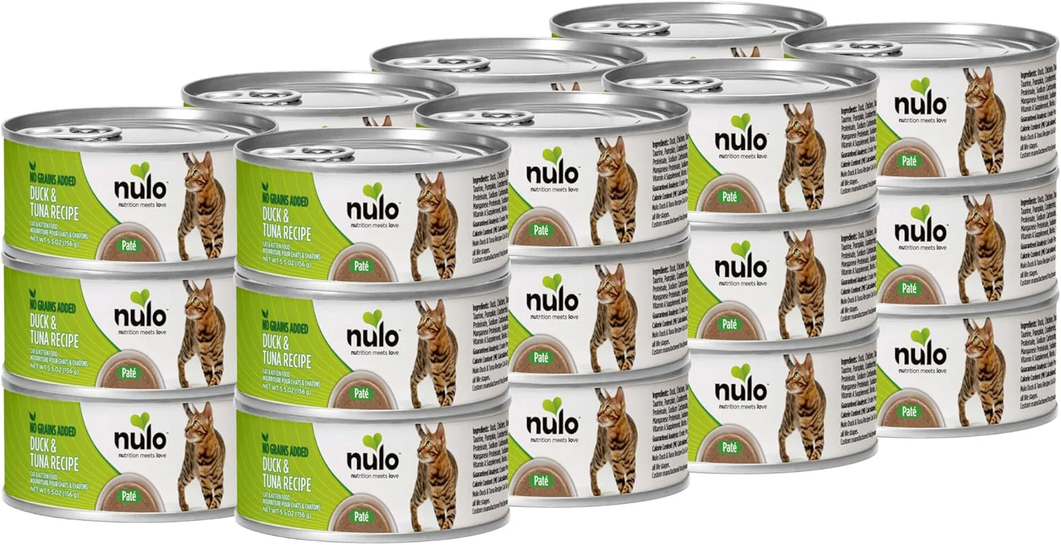 Lightweight Nulo Duck Tuna Recipe Pate Wet Canned Cat Food 5.5 Ounce Pack of 24 Efficient