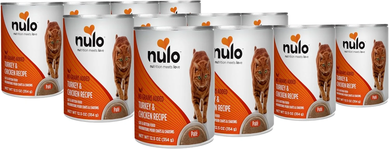 Powerful Nulo Turkey Chicken Recipe Pate Wet Canned Cat Food 12.5 Ounce Pack of 12 Fine Crafted