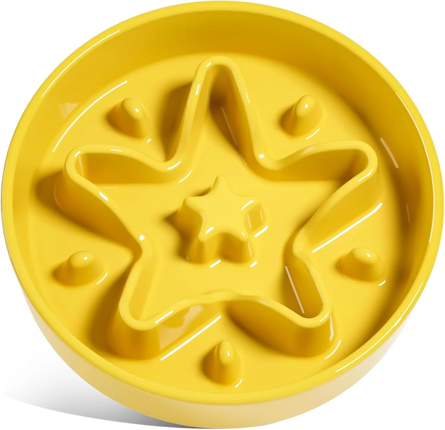 Breathable LE TAUCI Ceramic Slow Feeder Dog Bowls Small Breed 0.6 Powerful