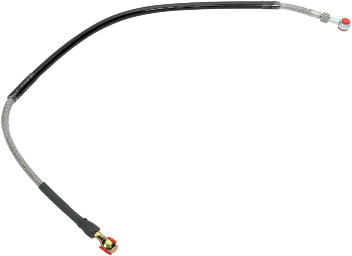 Practical MOOSE RACING Brake Line - Rear - Stainless Steel - DR-Z 400 E HS01-2-027 P Functional
