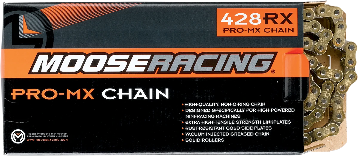 Versatile MOOSE RACING 428 RXP Pro-MX Chain - Gold - 116 Links M575-00-116 High-End