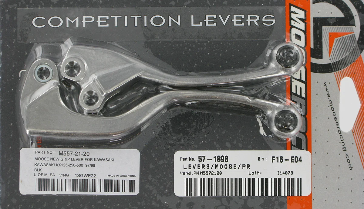 Artisan MOOSE RACING Lever Set - Competition - Black 1SGWE22 Prestigious