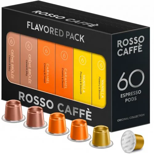 World-Class Espresso Pods for Nespresso Machines 60 Count Genuine