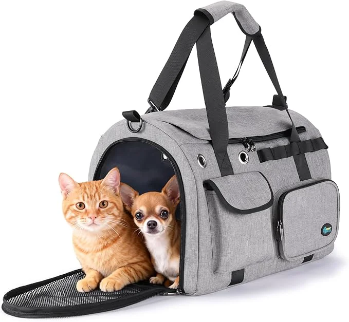 Smooth Ownpets TSA Airline Large Pet Carrier Soft Sided Cat Dog Carrier Practical