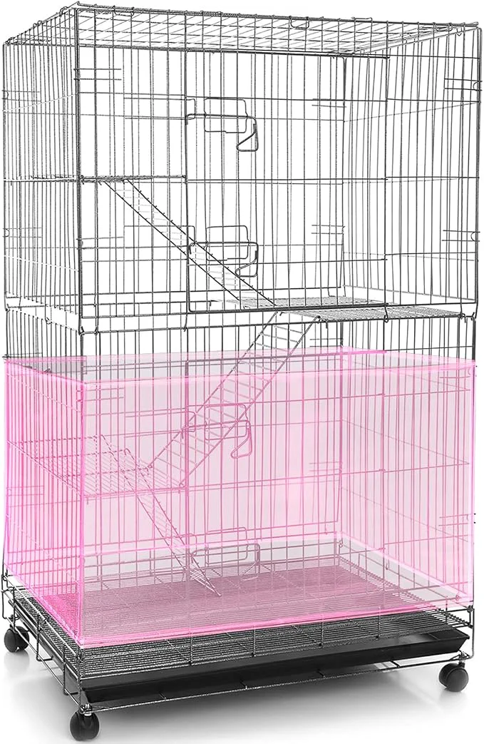 Flexible Shappy Large Bird Cage Seed Catcher Bird Cage Cover Net Skirt Guard Convenient