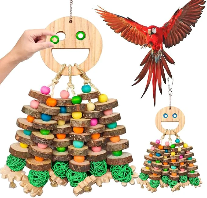 Advanced Large Parrot Toys African Grey and Large Medium Birds Flexible