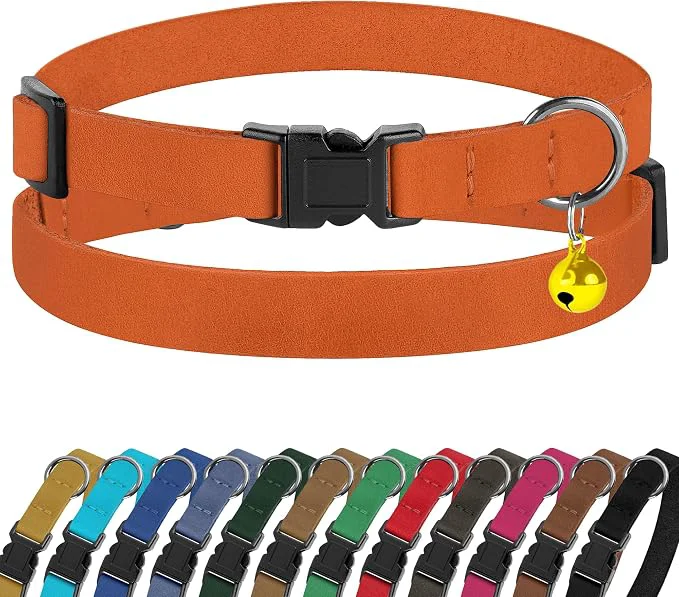 High-Grade Breakaway Cat Collar Leather Casual