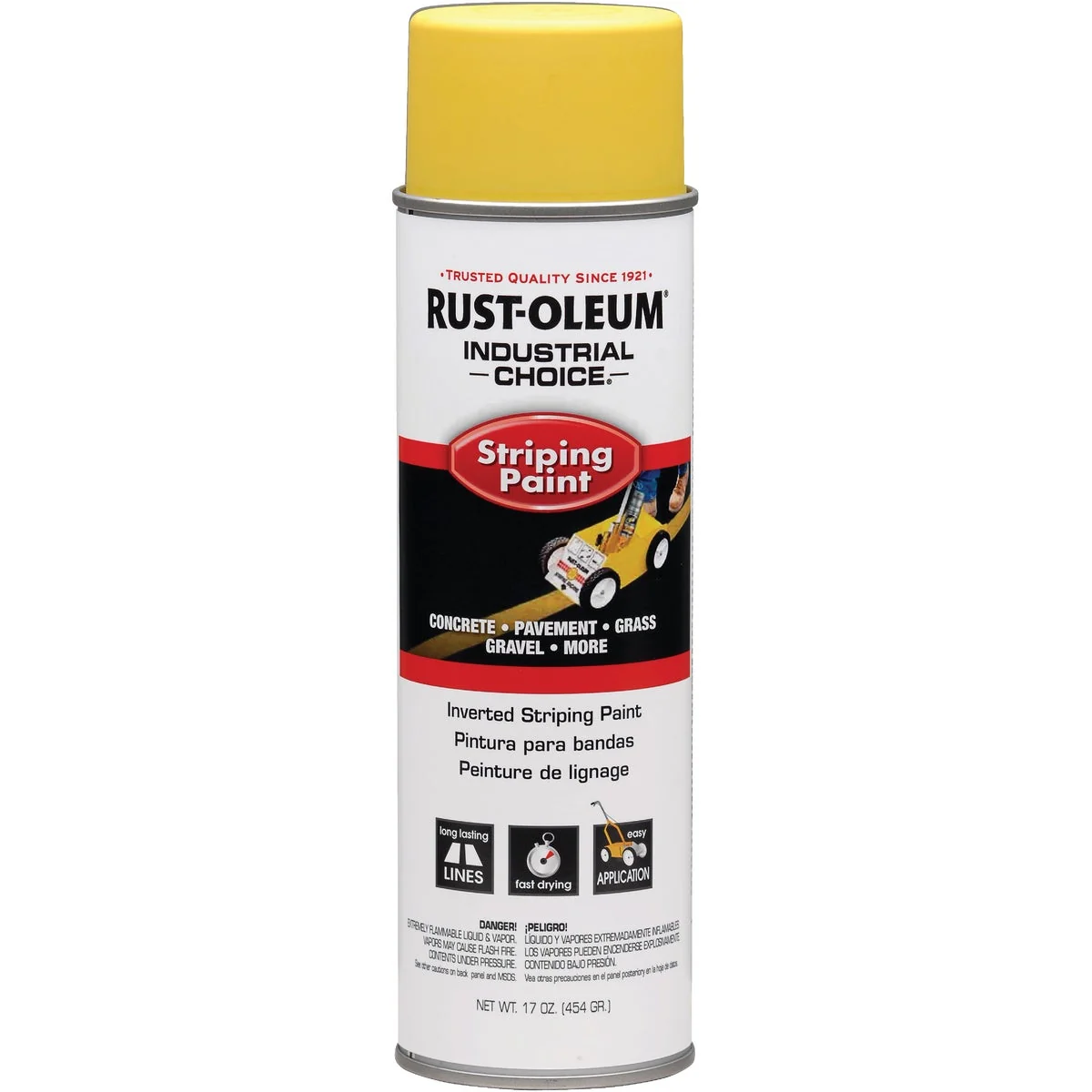 Advanced Rust-Oleum Industrial Choice Yellow 17 Oz. Striping Paint Proven