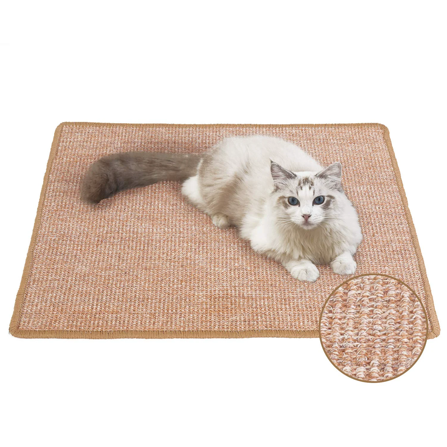 Selected FUKUMARU Cat Scratcher Mat 23.6 x 31.5 in Natural Sisal Brown Authentic