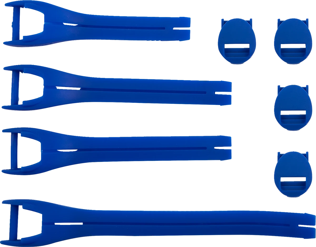 Professional MOOSE RACING Qualifier Boot Strap Kit - Blue - Size 10-15 3430-1020 Dependable
