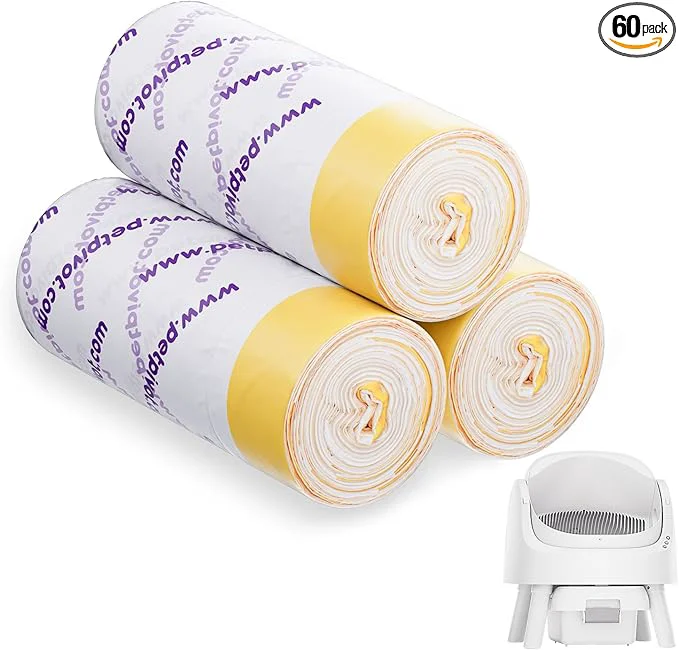 Superior Autoscooper 11 Litter Box Liners - Drawstring Design Extra Thick Heavy Duty 23.62 ×11.81 60 PackAbout ThisOverview Unique